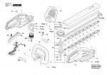 Bosch 3 600 H49 J70 UniversalHedgeCut 18V-55 Hedge Trimmer 18 V / GB Spare Parts UniversalHedgeCut18V-55